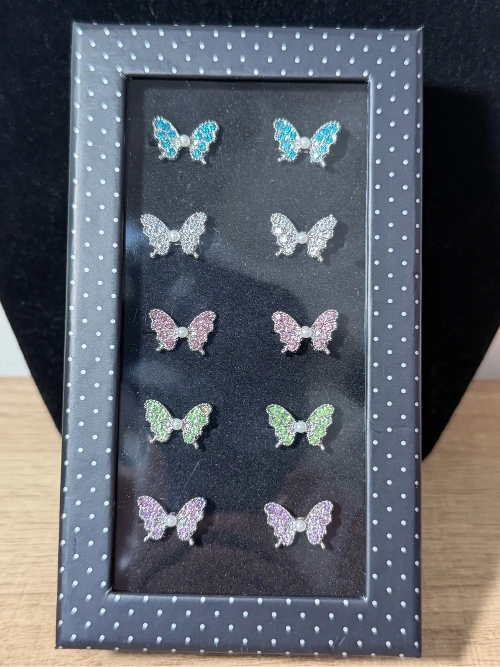 paparazzi Blue, Silver, Pink, Green, Purple Butterfly Rings